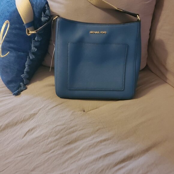 Michael Kors Blue Shoulder Bag - Picture 1 of 2
